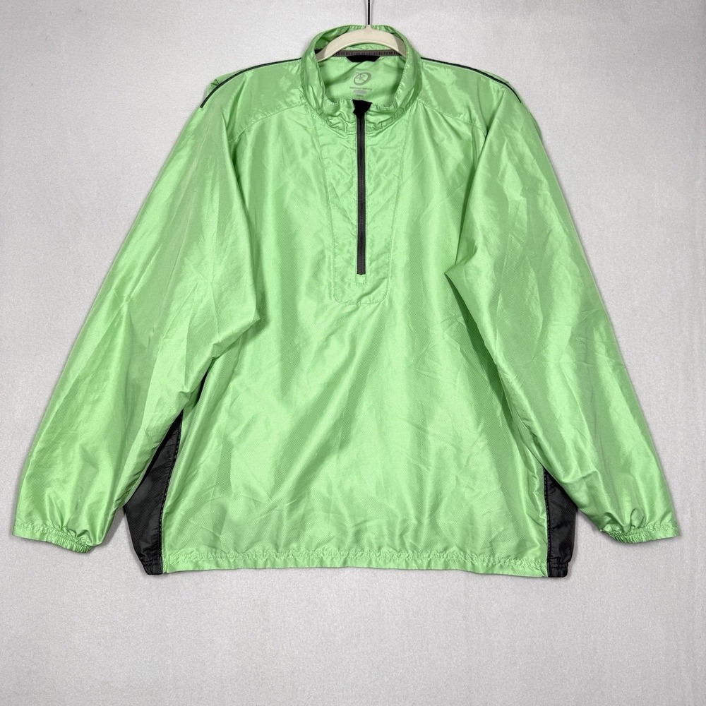 Zero Restriction Jacket Men Large Tour Series Half Zip Pullover Golf Windbreaker